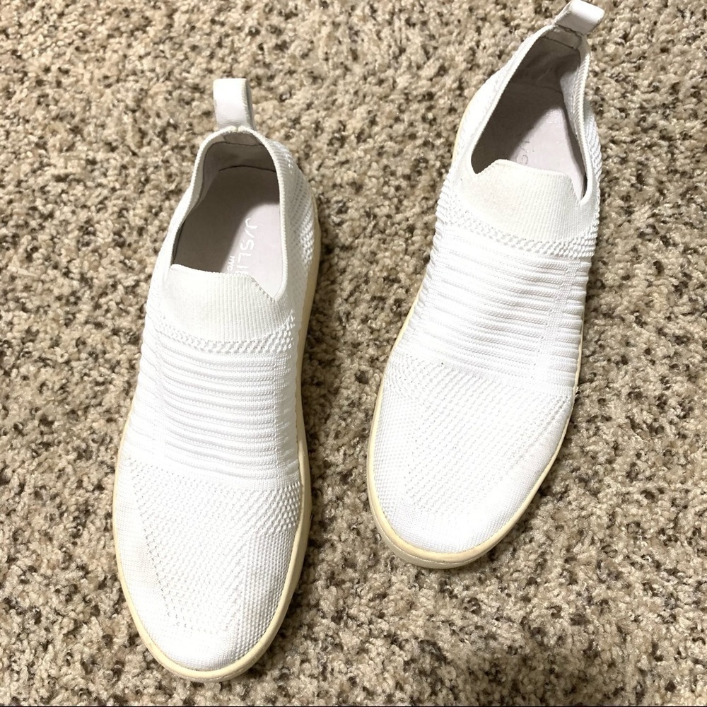 J/Slides White Hilo Platform Slip-On Sneaker 7.5 - image 2